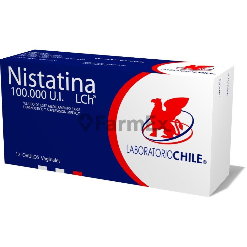 Nistatina 100000 UI x 12 Óvulos CHILE 