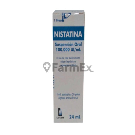 Nistatina Suspensión 100.000 UI x 24 ml. LAFEDAR 
