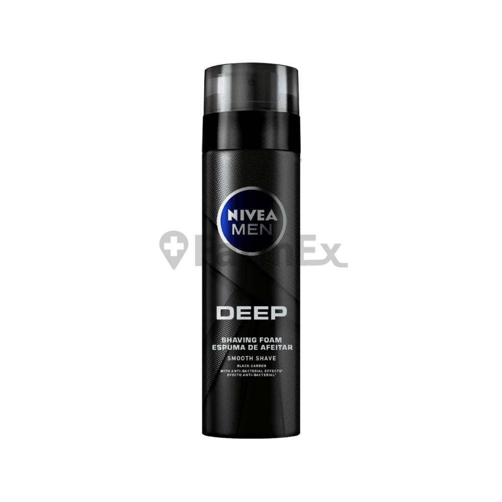 Nivea Men "Deep" Espuma de Afeitar Black Carbon x 200 ml NIVEA 