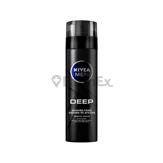 Nivea Men "Deep" Espuma de Afeitar Black Carbon x 200 ml NIVEA 