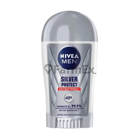 Nivea Men Desodorante en Barra "Silver protect Antibacterial" 48H x 43 g