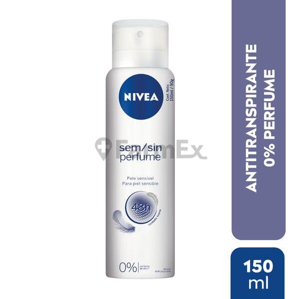 nivea sin perfume para piel sensible x 150mL/ 90G BEIERSDORF 