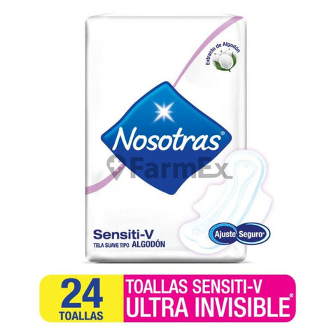 Nosotras "Sensiti-V Ultra Invisible" x 24 toallas