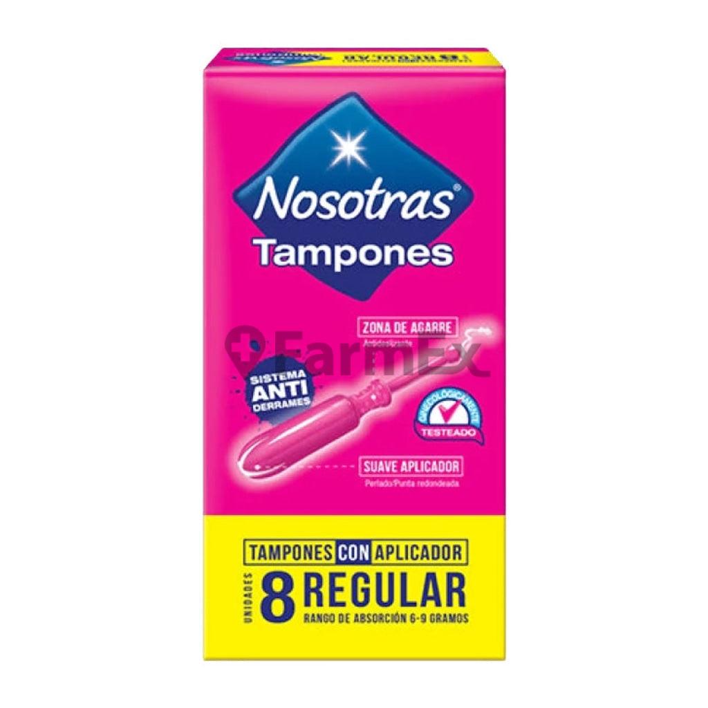 Nosotras "Tampones con Aplicador Regular" x 8 unidades Familia S.A. 