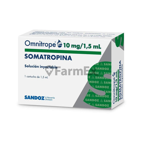Omnitrope 10 mg / 1,5 mL Solucion Inyectable x 1 cartucho "Ley Cenabast" SOLO CON RETIRO EN SUCURSAL