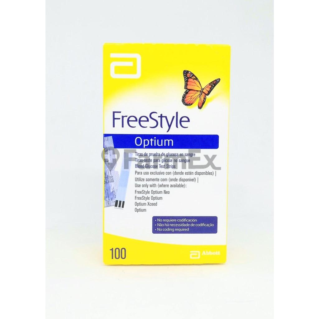Optium Freestyle Tira Reactivas x 100 tiras ABBOTT-RECALCINE 
