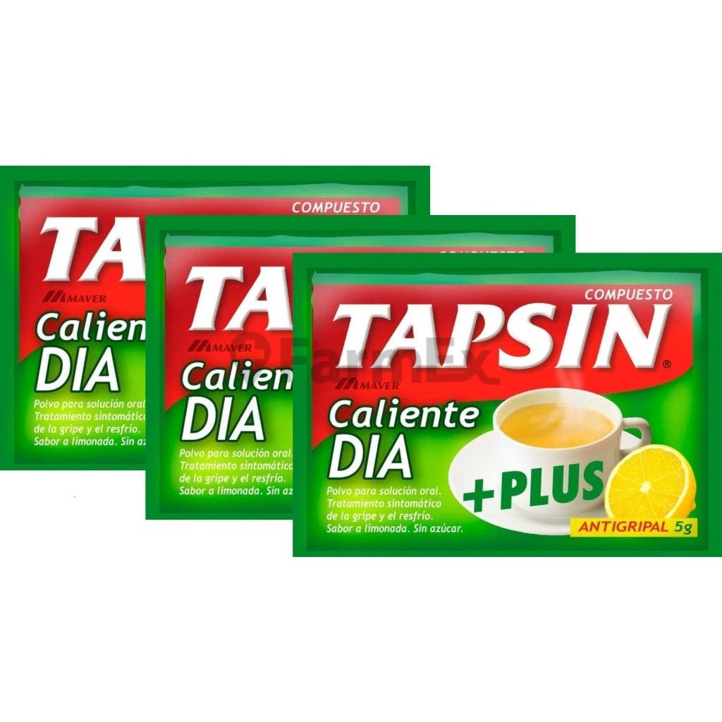 Pack 3 Tapsin Caliente Día Plus - Sabor Limón - Sobre de 5 g