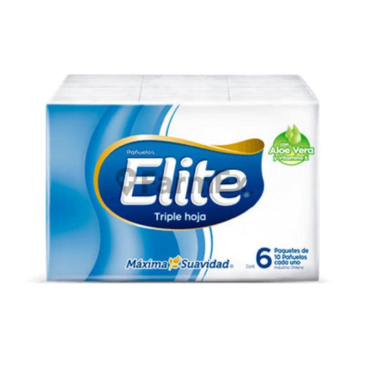 Pack 6 Pañuelos desechables Elite x 10 unidades c/u Elite 
