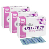 Pack Arlette x 28 comprimidos tratamiento 3 meses