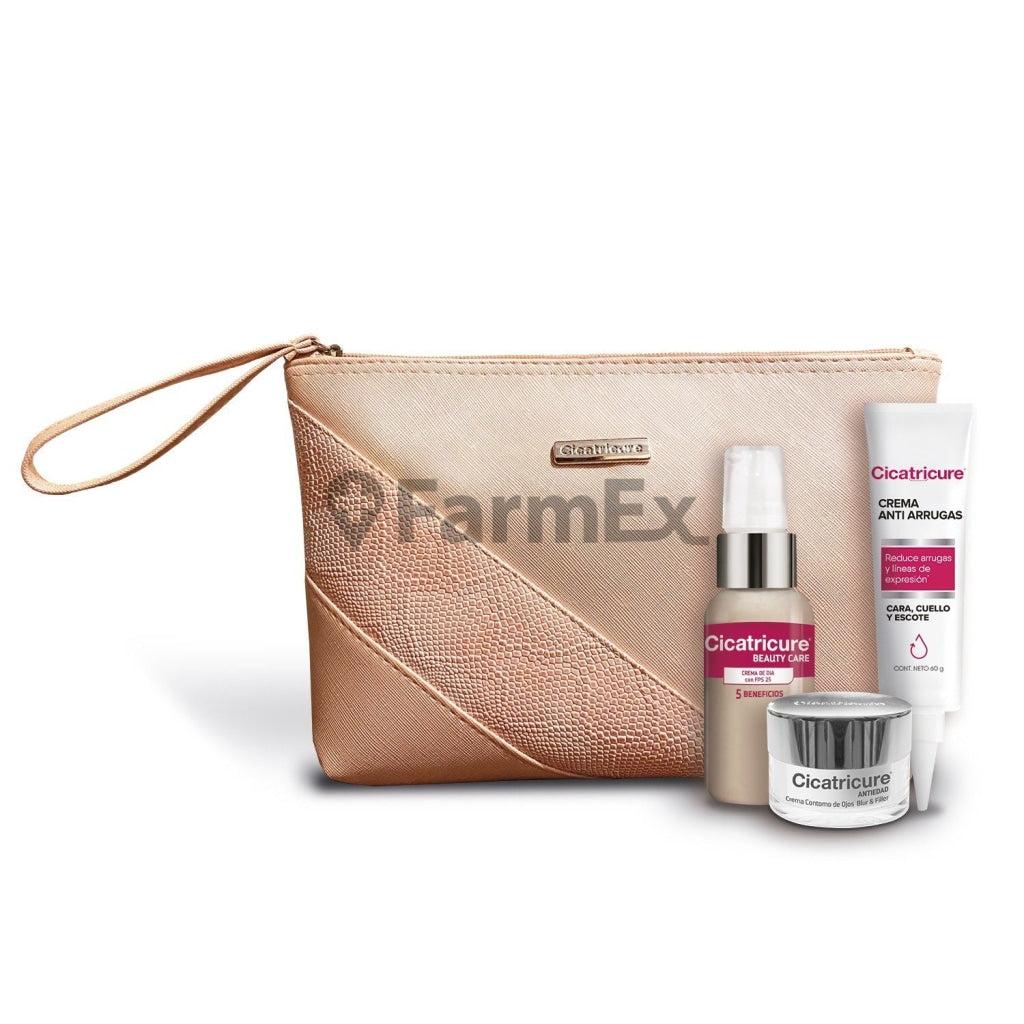 Pack cica Crema antiarrugas 60 gr + Contorno de ojos Blur & Filler + Beauty Care & cosmético de regalo Genomma 