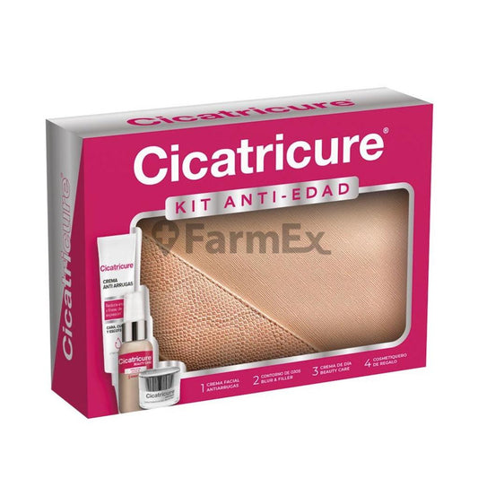 Pack cica Crema antiarrugas 60 gr + Contorno de ojos Blur & Filler + Beauty Care & cosmético de regalo Genomma 