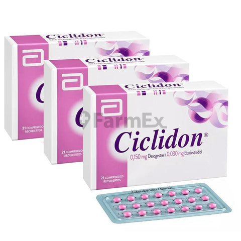 Pack Ciclidon x 21 comprimidos tratamiento 3 meses
