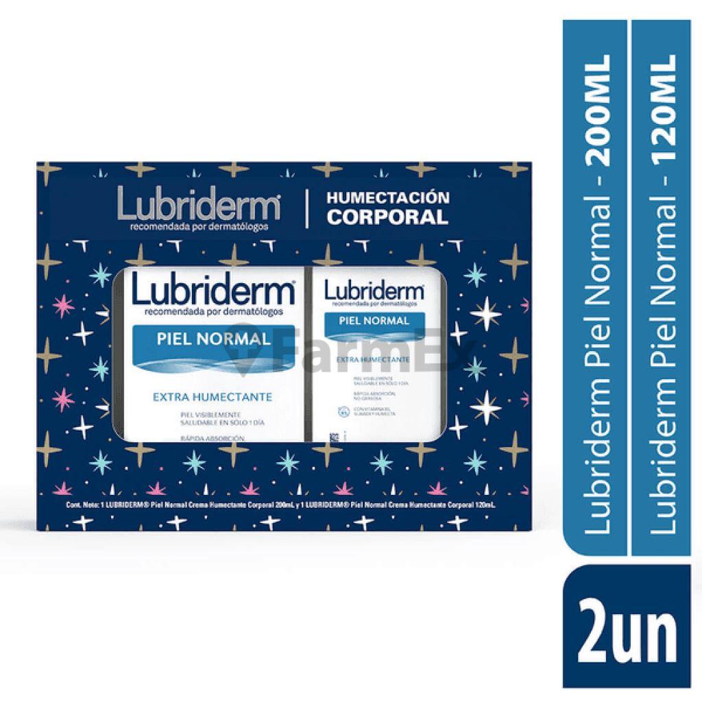 Pack Lubriderm "Humectación Corporal" 200 ml + 120 ml "Piel Normal" J&J 