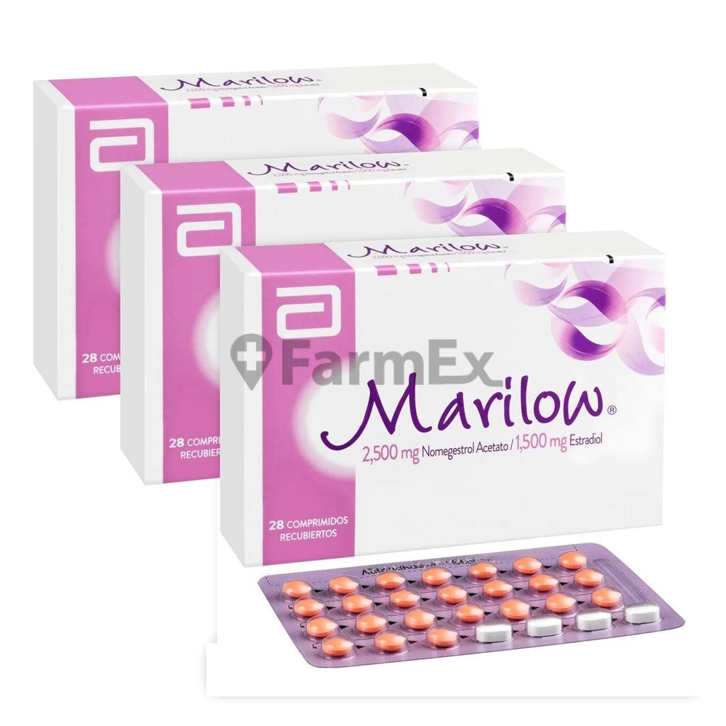Pack Marilow x 28 comprimidos tratamiento 3 meses ABBOTT 