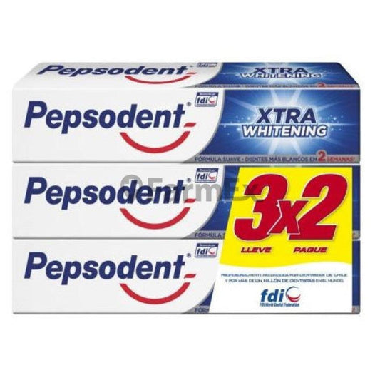 Pack Pepsodent Xtra Whitening 3x2 x 130 g c/u FDI 