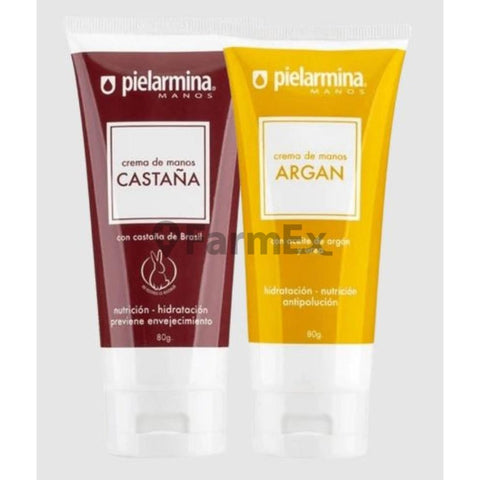 Pack Pielarmina Manos "Castaña" + "Argan" 80 g c/u