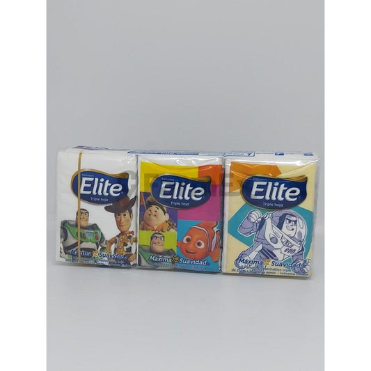 Pañuelos Elite Diseño Disney Pack 6 x 8 unidades c/u Elite 