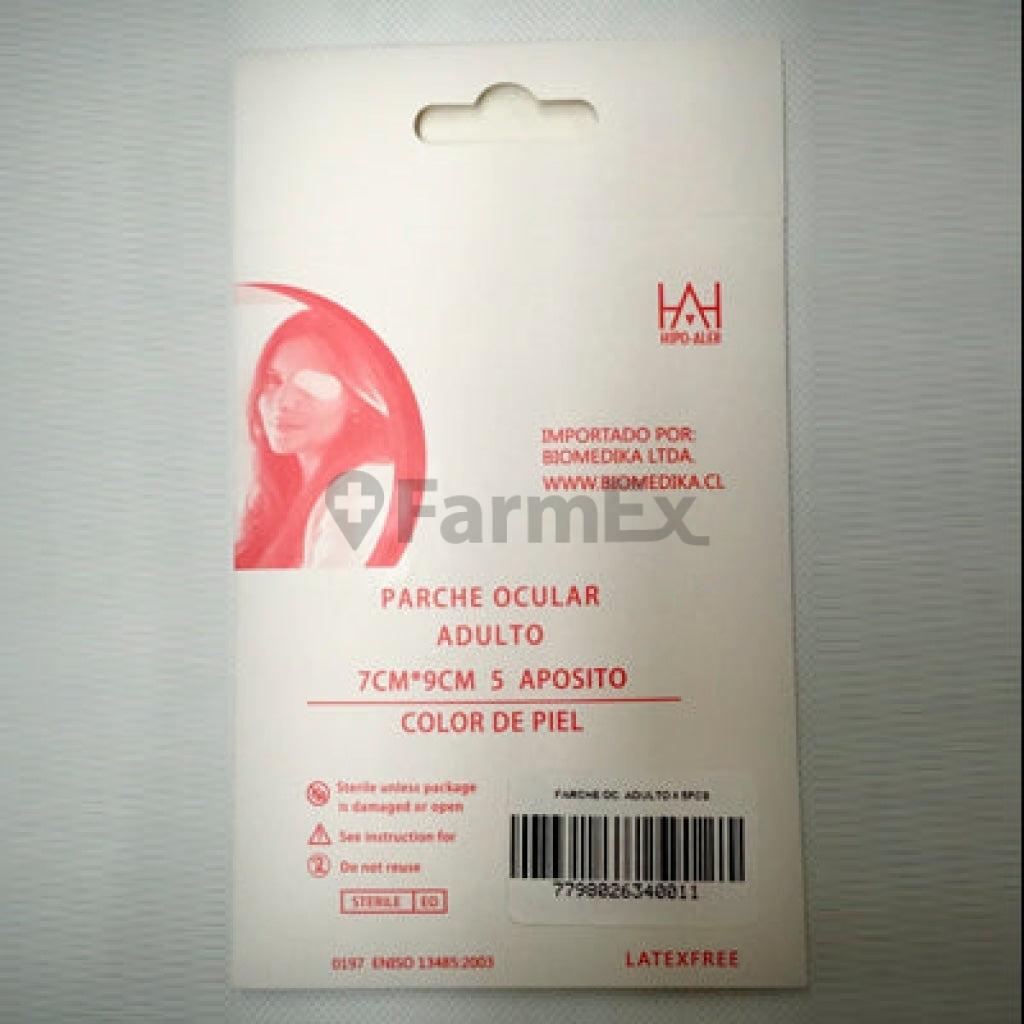 Parche ocular adulto 7 cm x 9 cm x 5 apósitos BIOMEDIKA 