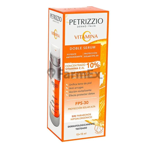 Petrizzio Vitamina C "Doble Serum" 10 % FPS-30 x 15 + 15 ml