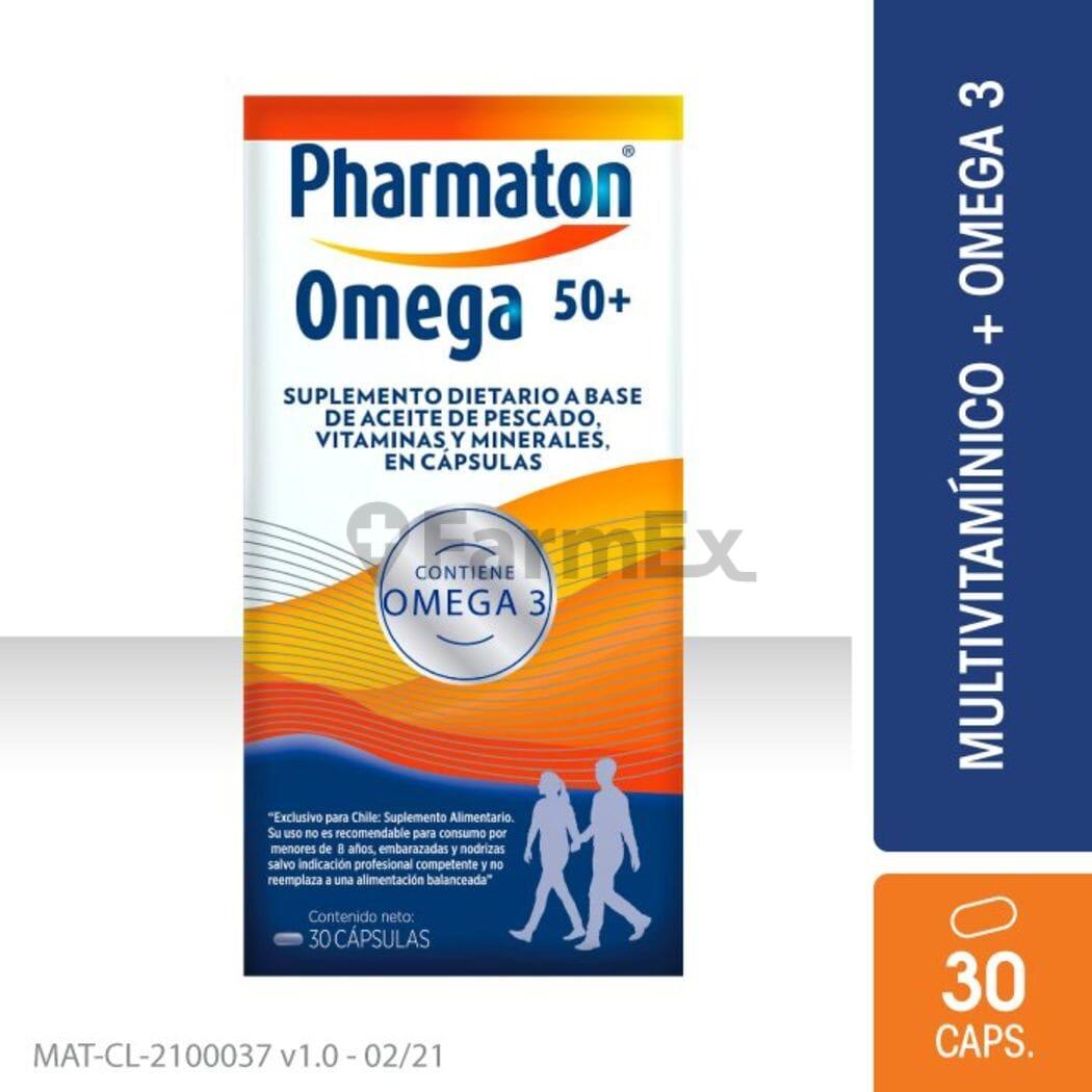 Pharmaton 50+ Plus con "Omega 3" x 30 cápsulas SANOFI 