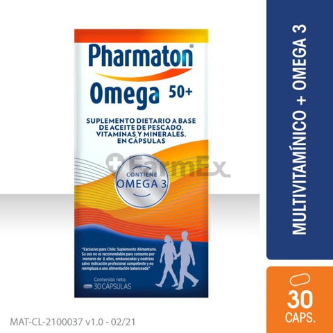 Pharmaton 50+ Plus con "Omega 3" x 30 cápsulas