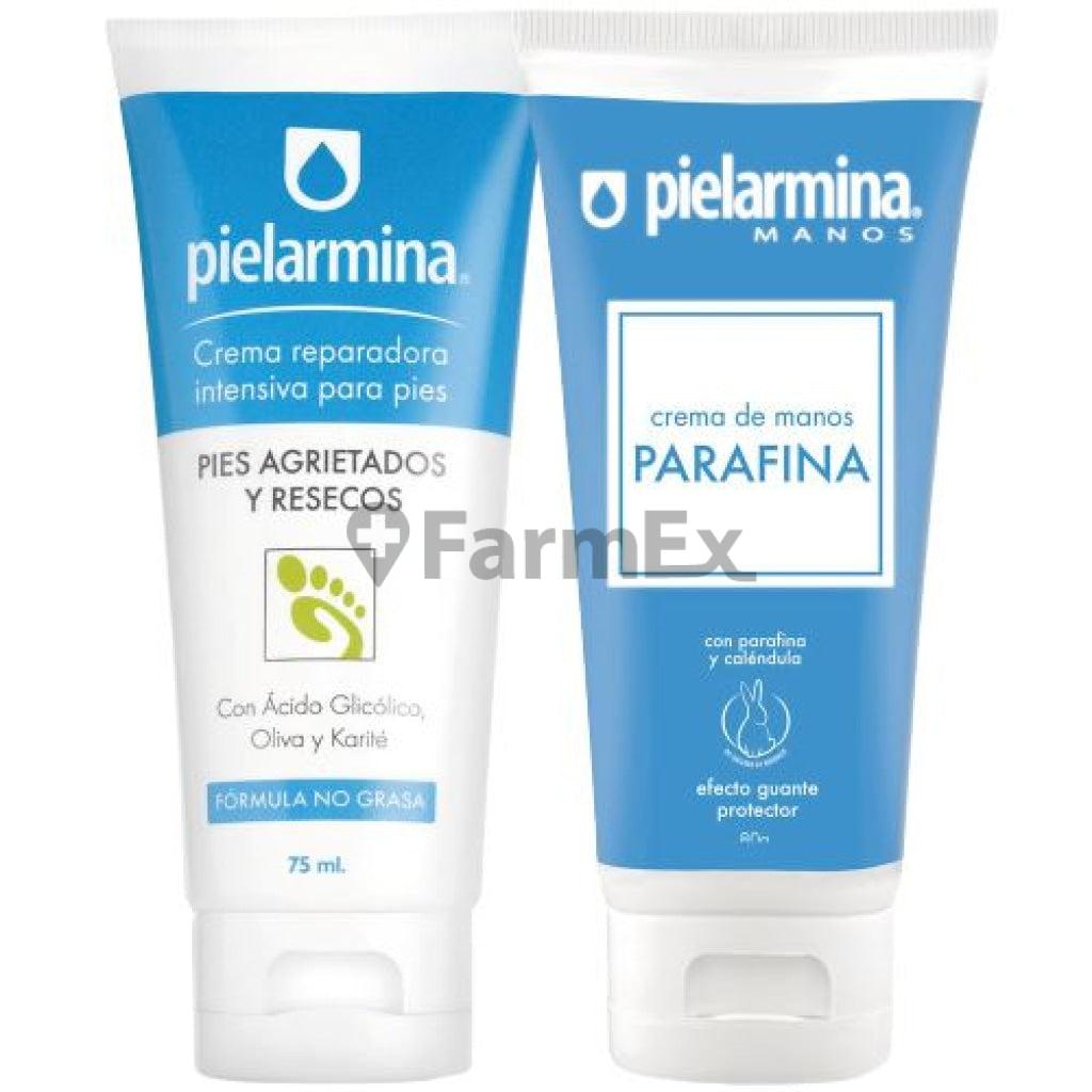 Pielarmina Crema para manos con Parafina 80 g + Crema para Pies Reparadora Intensa 75 mL
