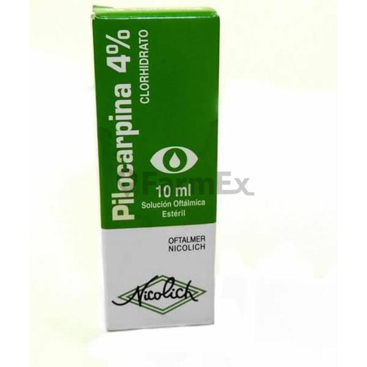 Pilocarpina Solución Oftálmica 4% x 10 ml . NICOLICH 