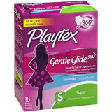 Playtex "Gentle glide 360°" Super x 18 Tampones