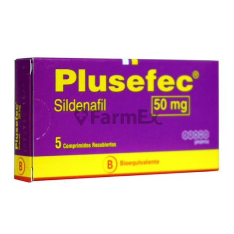 Plusefec 50 mg x 5 comprimidos