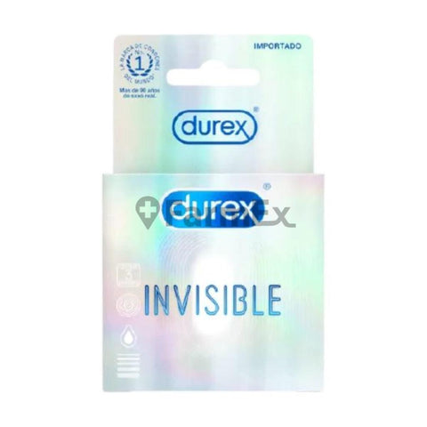 Preservativo Durex "Ultra Delgado Invisible" x 3 unidades