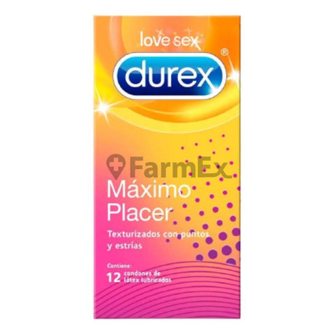 Preservativos Durex Máximo placer x 12 unidades