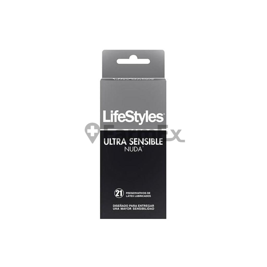 Preservativos "LifeStyles Nuda Ultra Sensible" x 21 unidades PRATER 