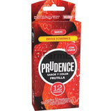 Preservativos Prudence "Sabor y color Frutilla" x 12 unidades