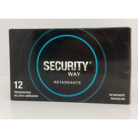 Preservativos Security way "Retardante" x 12 unidades