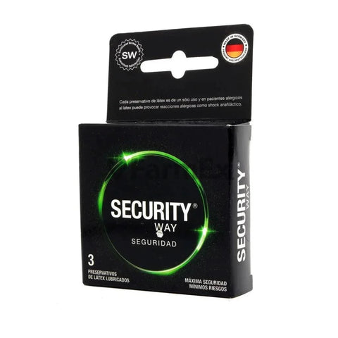 Preservativos Security Way "Seguridad" x 3 unidades
