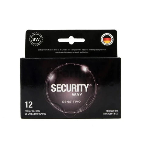 Preservativos Security way "Sensitivo" x 12 unidades