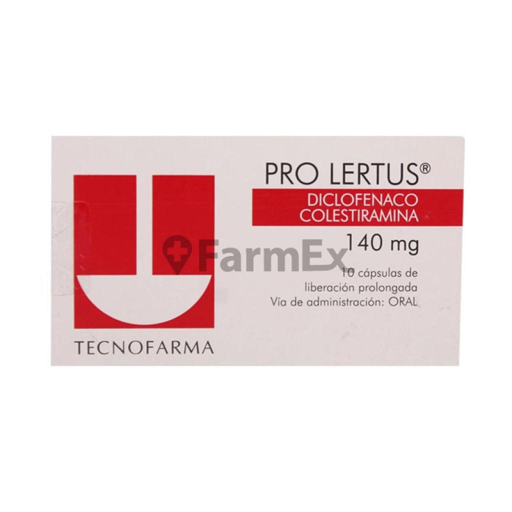 Pro-Lertus Diclofenaco 140 mg x 10 cápsulas de Liberación Prolongada TECNOFARMA 