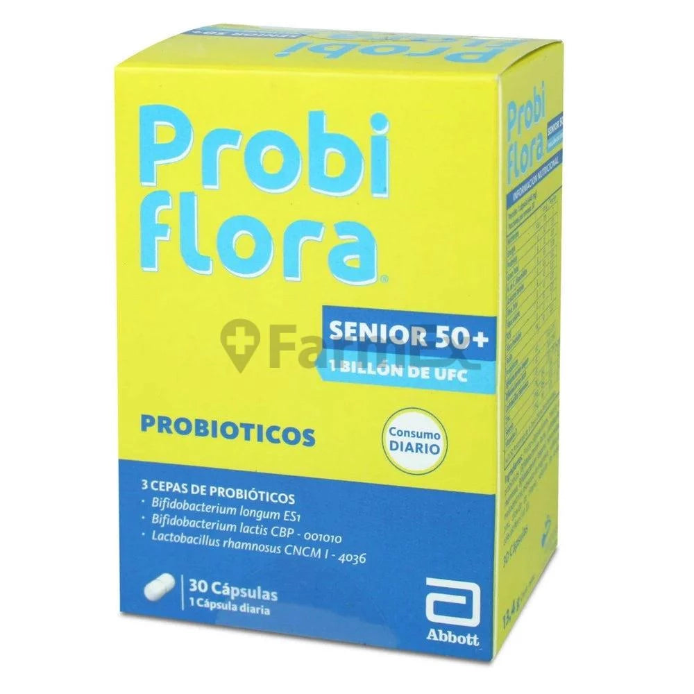 Probiflora Senior 50+ 1 Billón UFC x 30 cápsulas ABBOTT 