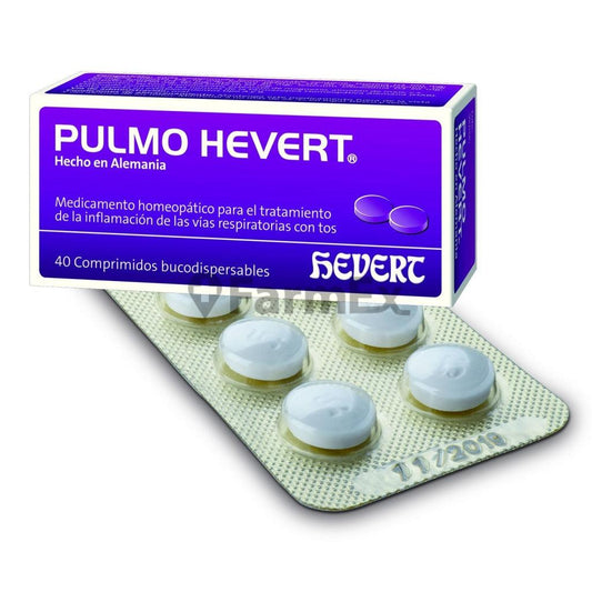 Pulmo Hevert x 40 Tabletas de Disolución Bucal HEVERT 
