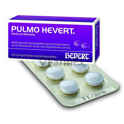Pulmo Hevert x 40 Tabletas de Disolución Bucal