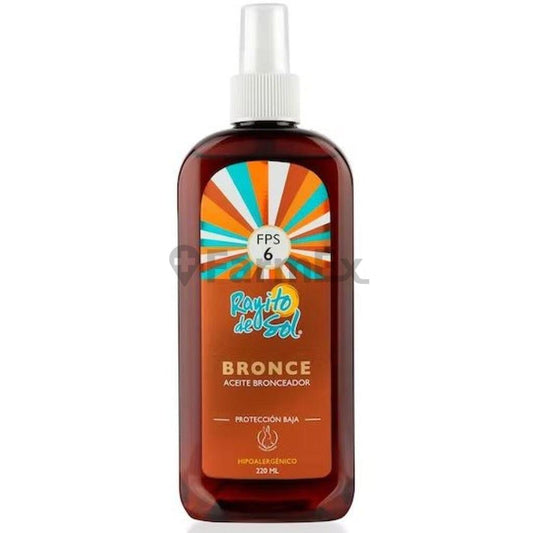 Rayito de sol Aceite bronceador "Bronce" x 220 mL Petrizzio 