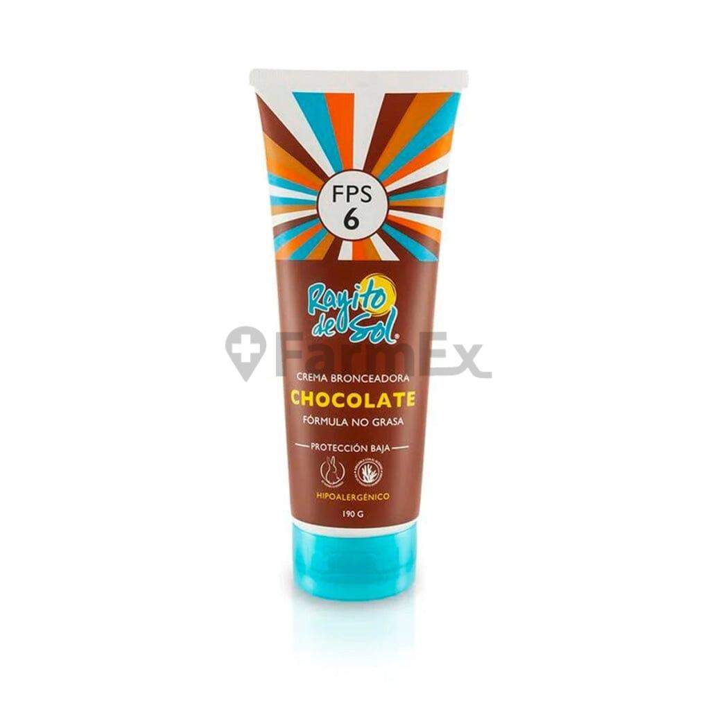 Rayito de sol Crema bronceadora "Chocolate" x 190 g Petrizzio 