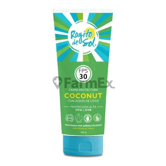 Rayito de sol Crema protectora "Coconut" FPS 30 x 190 g Petrizzio 