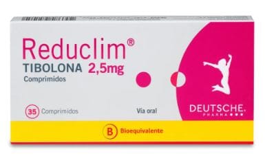 Reduclim Tibolona 2,5 mg x 30 comprimidos "Ley Cenabast" Deutsche Pharma 