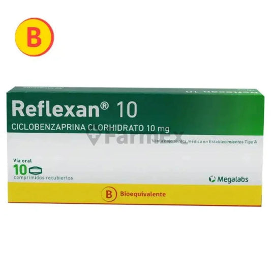 Reflexan 10 mg x 10 comprimidos Megalabs 
