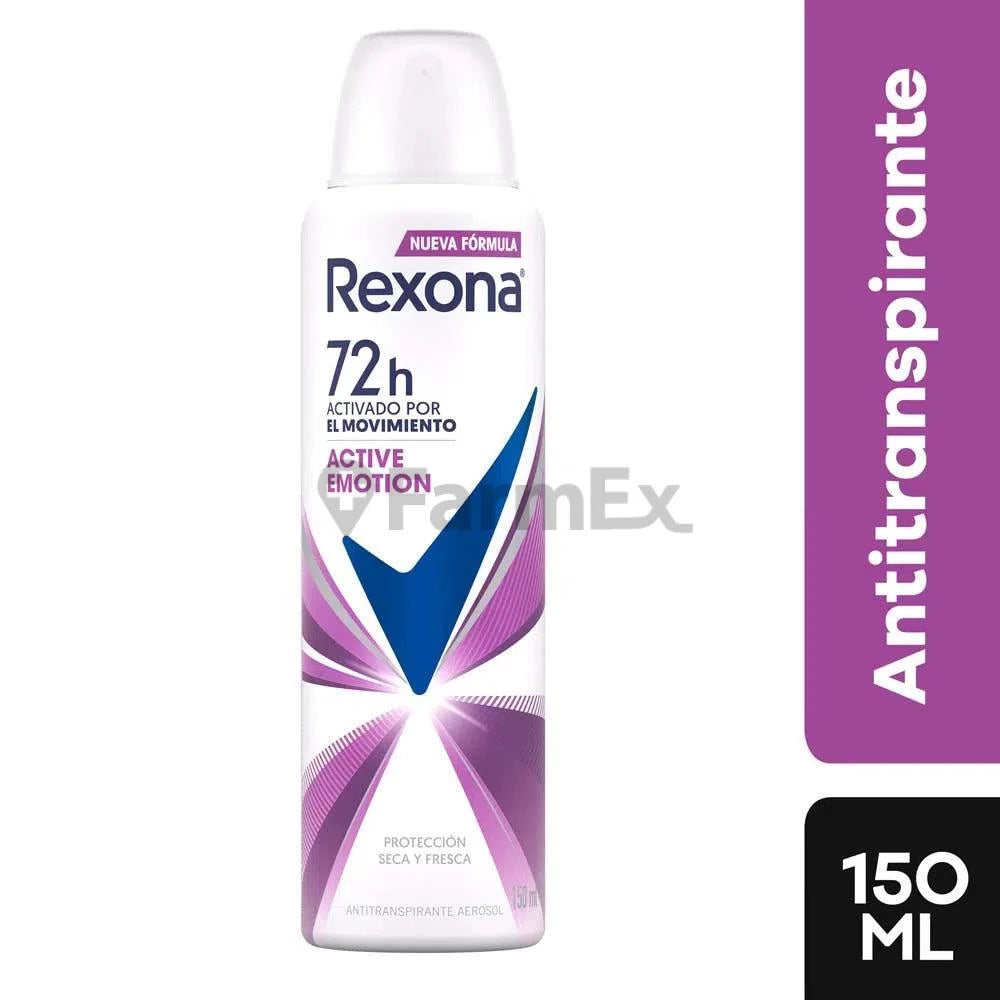 Rexona Aerosol Antitranspirante 72 h "Active emotion" x 150 mL Unilever 