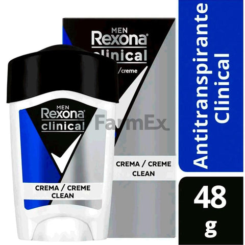 Rexona Clinical Men en Crema CLEAN SCENT x 48g
