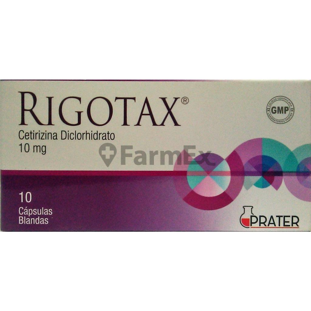 Rigotax 10 mg. x 10 Cápsulas Blandas PRATER 