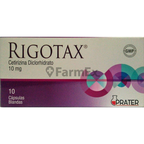 Rigotax 10 mg x 10 cápsulas