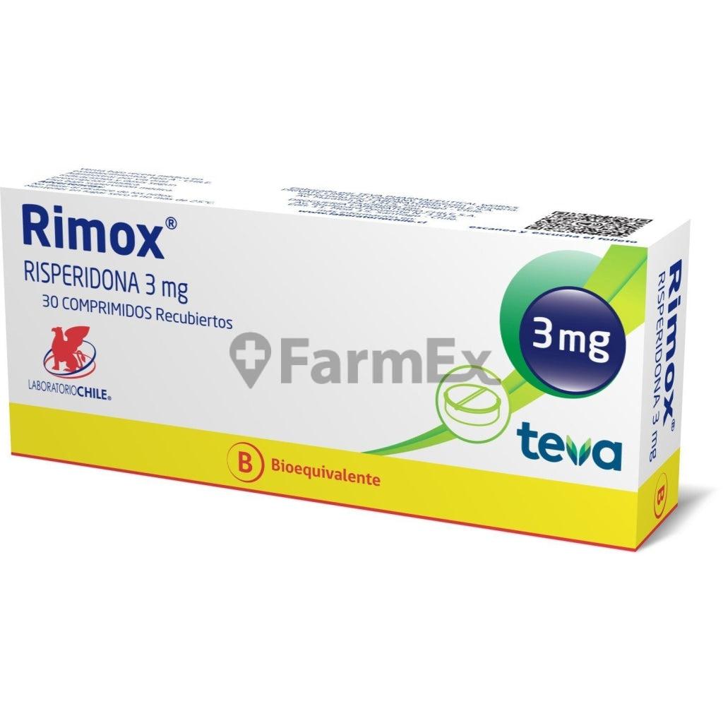 Rimox 3 mg x 30 comprimidos LAB. CHILE 